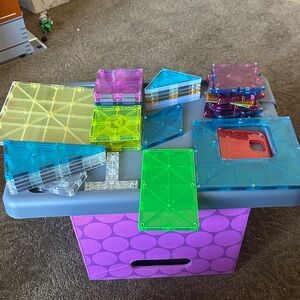 Magnatiles brand-Magnetic Building Tiles Set - Multicolor